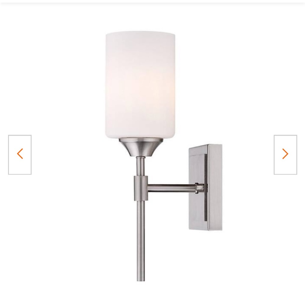 NEW IN BOX Golden Lighting Ormond 4.375 in. 1- Light Pewter Vanity Light